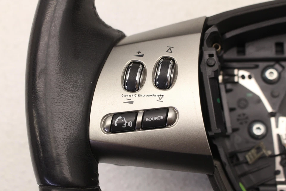 JAGUAR XFR 2010 2011 MULTIFUNCTION LEATHER HEATED STEERING WHEEL CHARCOAL - Image 2 of 4