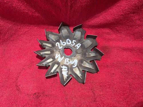 68-75 Air cooled Volkswagen Alternator Assembly. Pulley, Nut, and Fan. (2605A) - Picture 2 of 5