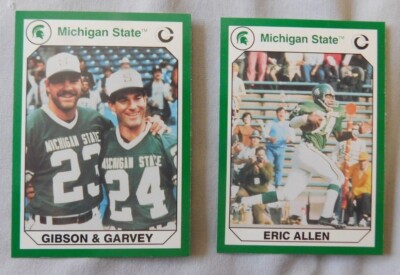 1990 Collegiate Collection Michigan State Spartans Sports Card Pick one