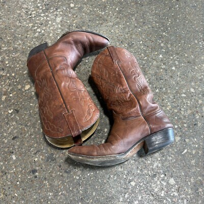 RUDEL BOTAS Brown Leather Western Boots Mens Size 26 EE/ Us 8 Mexico ❤️ s-l400.jpg main image 4