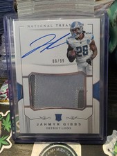 2023 Panini National Treasures CRPA-JGI Jahmyr Gibbs /99 AU MEM Rookie