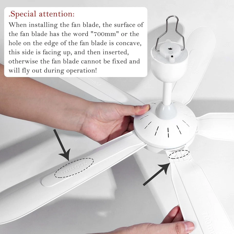 Adaptable 28-Inch Ceiling Fan with Powerful Airflow - Indoor/Outdoor with Remote - Image 4 of 4