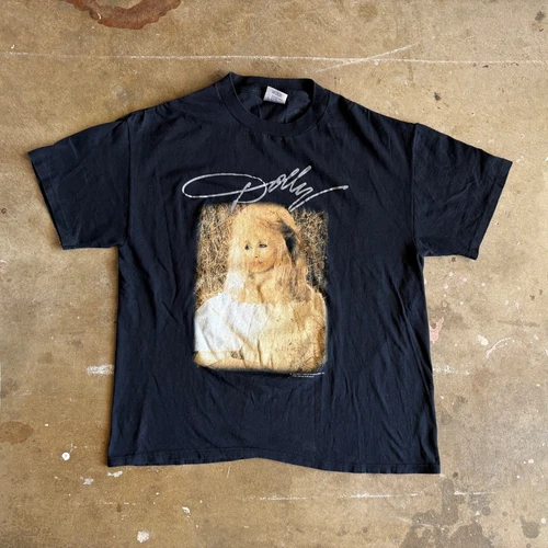 VINTAGE 90s DOLLY PARTON TOUR CONCERT T-SHIRT SZ L COUN 1990s vintage concert t-shirt, vintage, single stitch, B+ condition