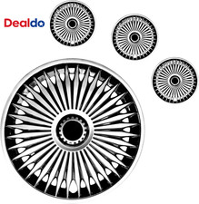 Copricerchi 14 Pollici, Coprimozzi per Cerchi R14 Set di 4 Copricerchi in Plastica ABS per Ir