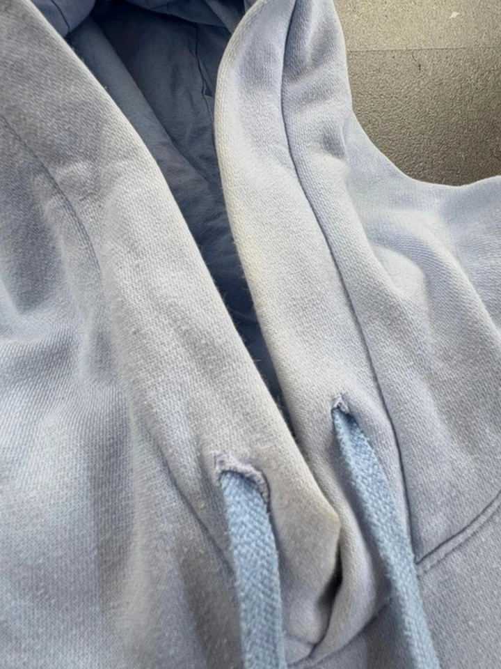 sweat - hoodie - pull à capuche nike bleu ciel logo brodé taille XL #B3.833 - Photo 3/4