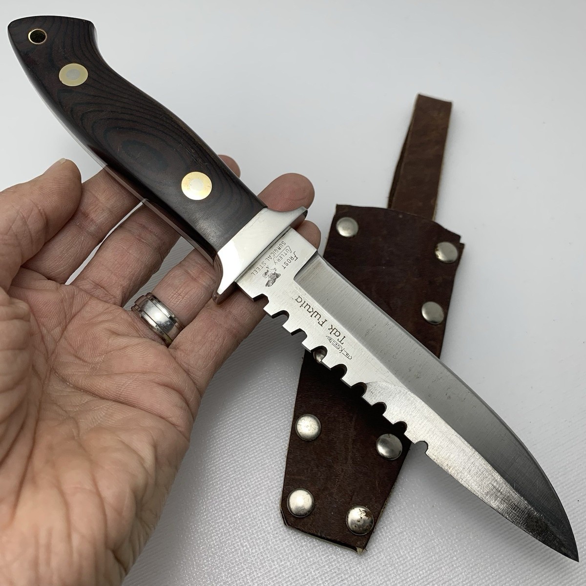 Frost Cutlery Japan Tak Fukuta Surgical Steel Hunting/Survival