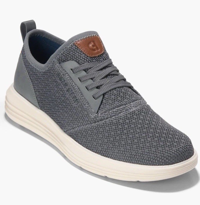 Men's Cole Haan GrandSport Journey Knit Sneaker in Seastone Ivory