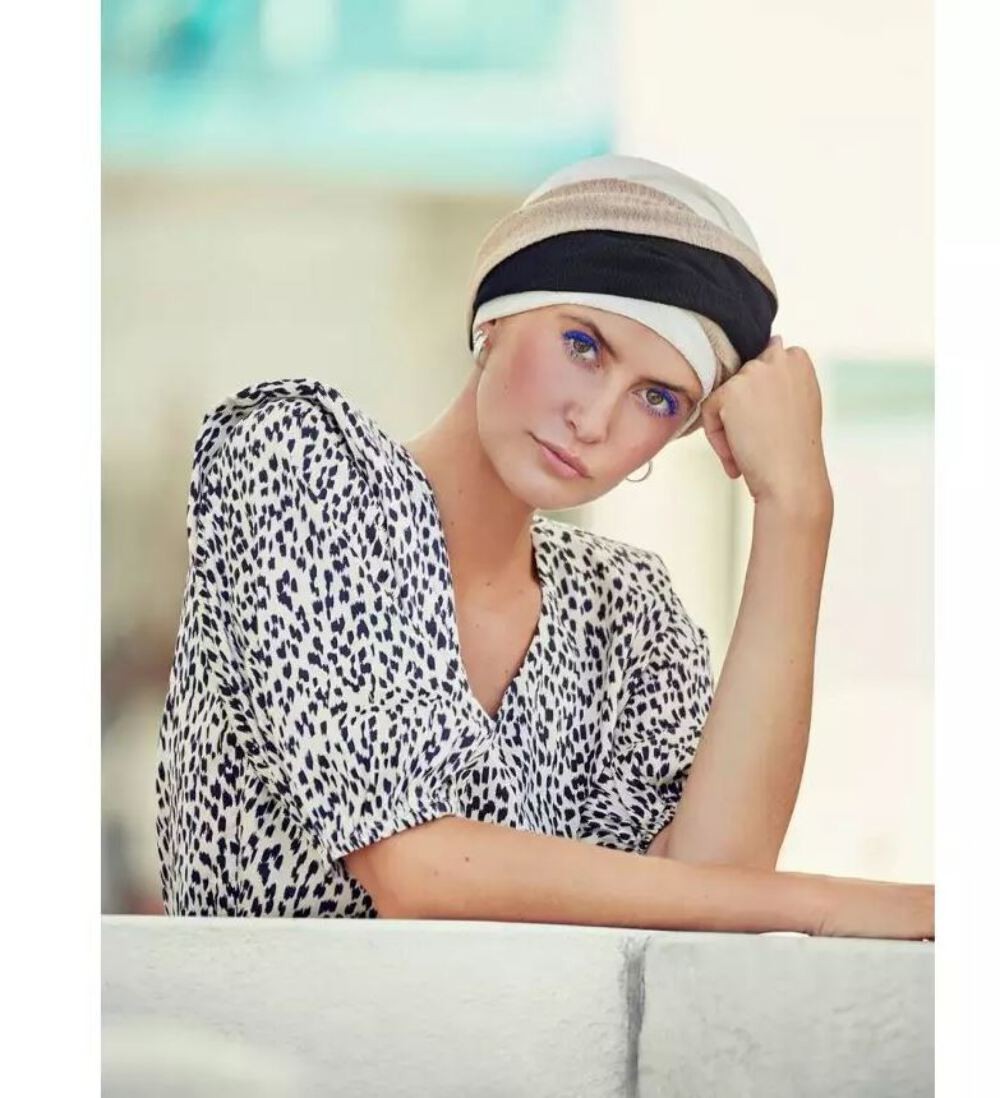 Emmy Turban | Cream 'n' Beige/Black