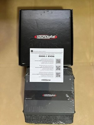 Soundigital 3000.1 EVO 6.0 Mono 3000W RMS 1 Ohm Car Audio Amplifier