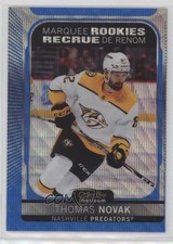 2021-22 O-Pee-Chee Platinum Marquee Rookies Blue Surge Thomas Novak #300 03uh