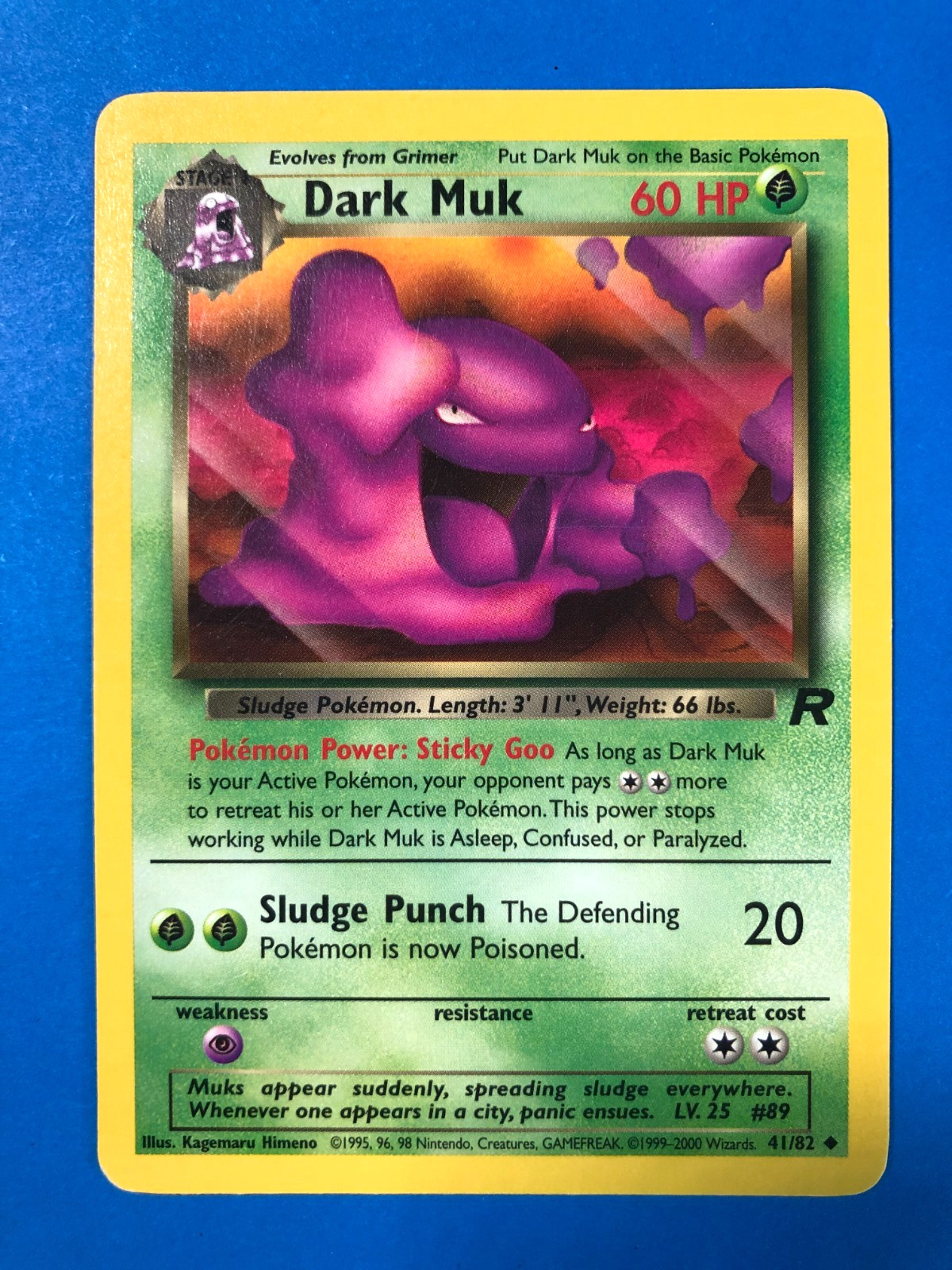 Dark Muk 41/82 UC TCG Team Rocket Pokemon Card LP Free Ship