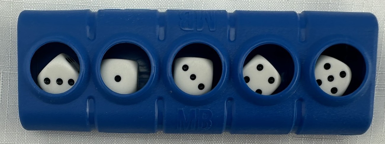 1989 Travel Yahtzee Game Milton Bradley Complete Very Good Cond FREE SHIPPING