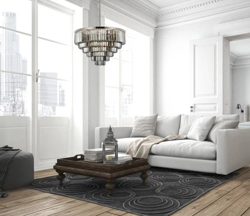 Elegant Lighting 1231D44-SS/RC Sydney 33 Light 44"W Crystal - Black - Picture 4 of 12