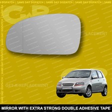 For Chevrolet Daewoo Kalos wing mirror glass 02-08 Left side with Wide Angle