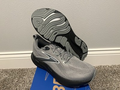 Men's Size 12 Brooks Glycerin 22 Running Shoes New In Box Primer Gray/Ebony/Blwh