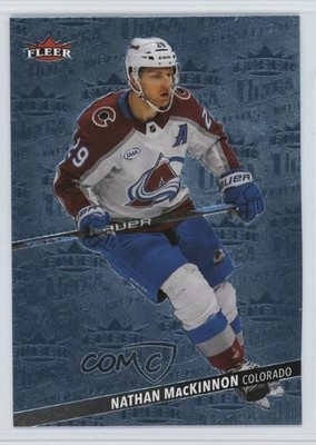 2025 Upper Deck Fleer Ultra Medallions Platinum /100 Nathan MacKinnon #M-20 00d2
