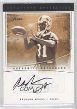 2004 Flair Auto Collection Silver 89/100 Rashaun Woods #AC-RW2 Auto 0b2