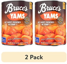(2 pack) Bruce's Yams Cut Sweet Potatoes in Syrup, Canned Vegetables, 40 oz.