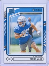 2024 Donruss - Rated Rookie Sione Vaki #332 Detroit Lions