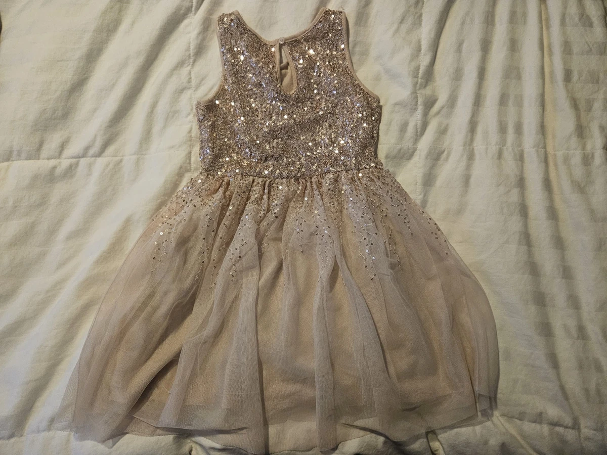 slim fit dress slacks Jenny Dress in Gold Sequin S