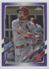 2021 Topps Chrome Purple Refractor 13/299 Dylan Carlson #140 0c6