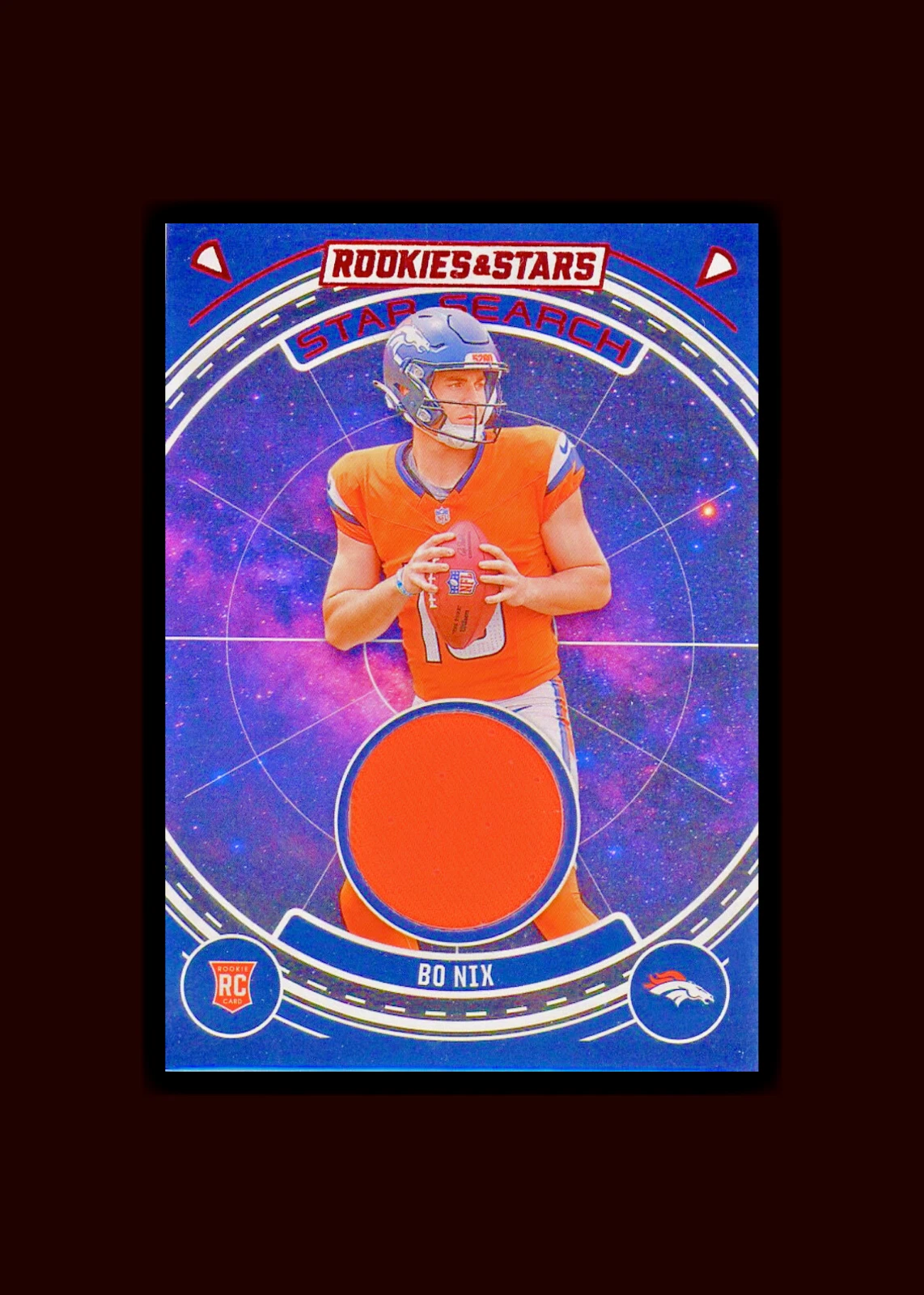 Bo Nix Panini Rookies & Stars Star Search Relics #YOBNX Base