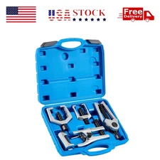 5 PCS Pitman Arm Puller Ball Joint Separator Tie Rod Front End Service Tool Set