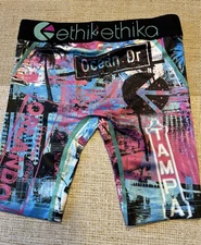 Ethika Youth Boys Boxer Briefs Florida Colorful Size Small 1 Pair New