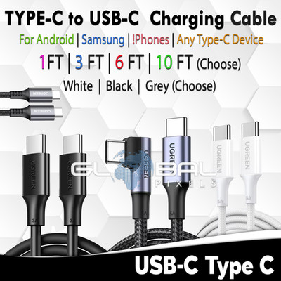 UGREEN Cable USBC to Type C USBC For Google iOS Phone Samsung LG Fast Charging