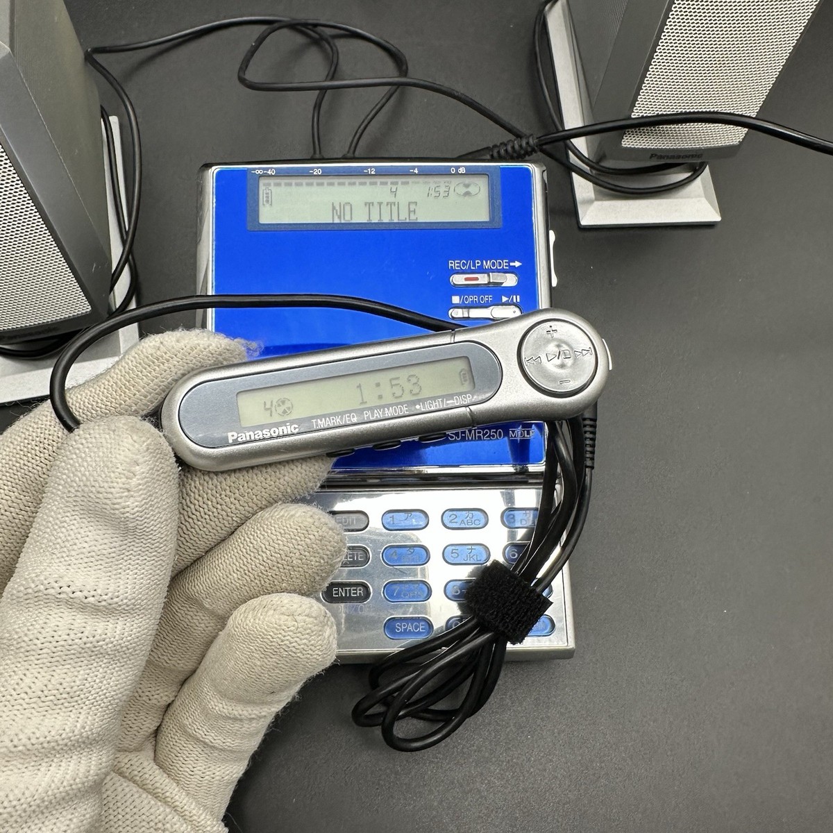 Panasonic SJ-MR250-A Portable MD Recorder Tested Working | eBay