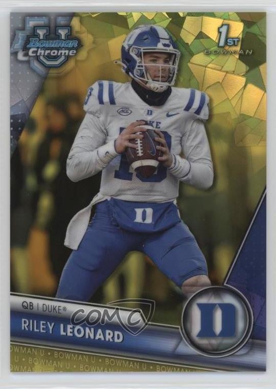 2023 Bowman U Chrome Sapphire Edition Yellow 40/75 Riley Leonard #6 uk2