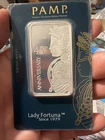 Pamp Suisse Lady Fortuna 45th Anniversary 1 oz Silver Bar - In Assay