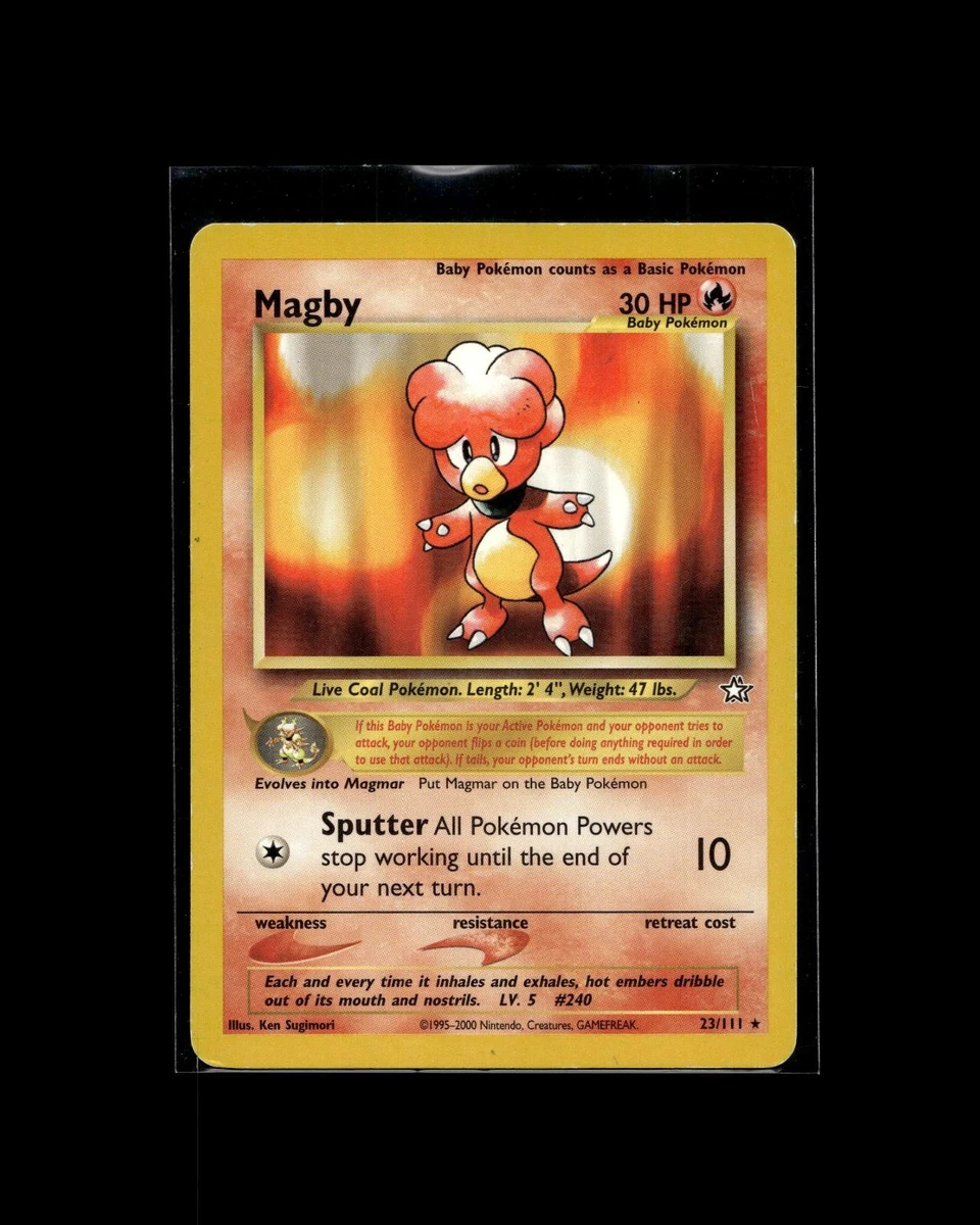 Magby Pokemon Card for sale | eBay Magby Pokemon Card for sale | eBay
