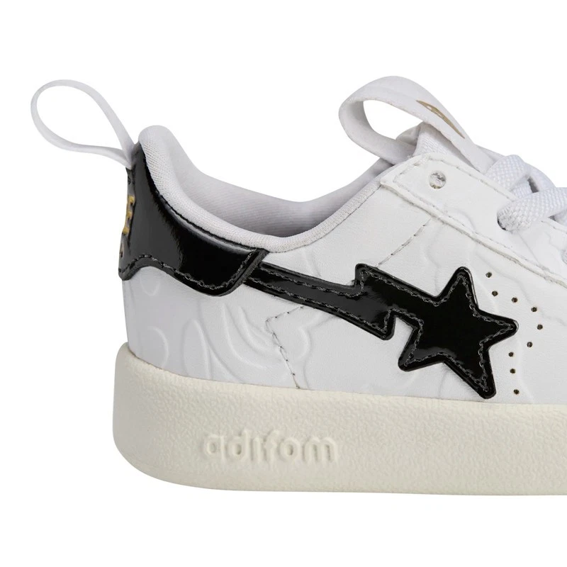 Tênis infantil Adidas x BAPE ADIFOM Superstar 360 (branco/preto/dourado) JQ2401 - Imagem 2 de 4