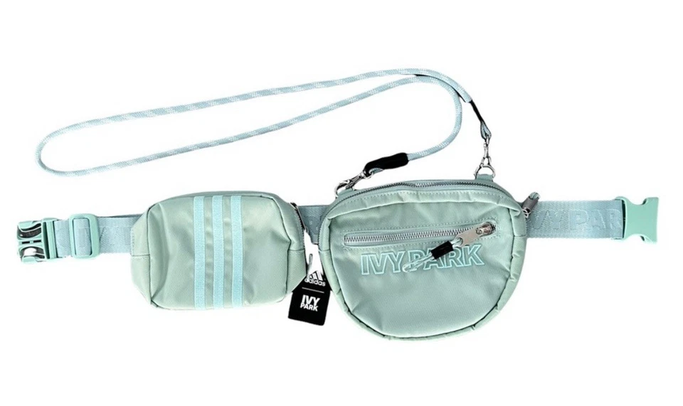 全新无标签 Adidas x Ivy Park 皮带/保姆包包 带肩带 浅蓝色 — 第 3/4 张图片