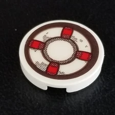 LEGO 2x2 Round Tile Life Preserver White Part 14769