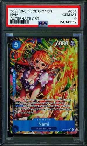Nami - OP11-054 - PSA 10 - Alternate Art - English - One Piece - 150-10