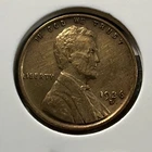 1936-d lincoln cent red Almost  uncirculated gem VF