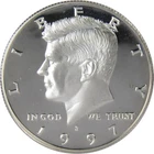 1997 S PROOF SILVER KENNEDY HALF DOLLAR