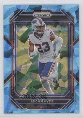2022 Panini Prizm Blue Ice Prizm 17/99 Micah Hyde #36 pe8