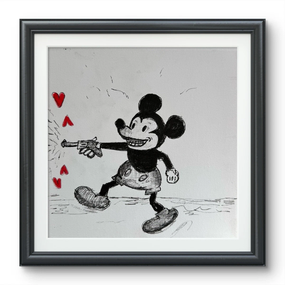 Preços baixos em Mickey Mouse Arte em Pinturas de Arte | eBay