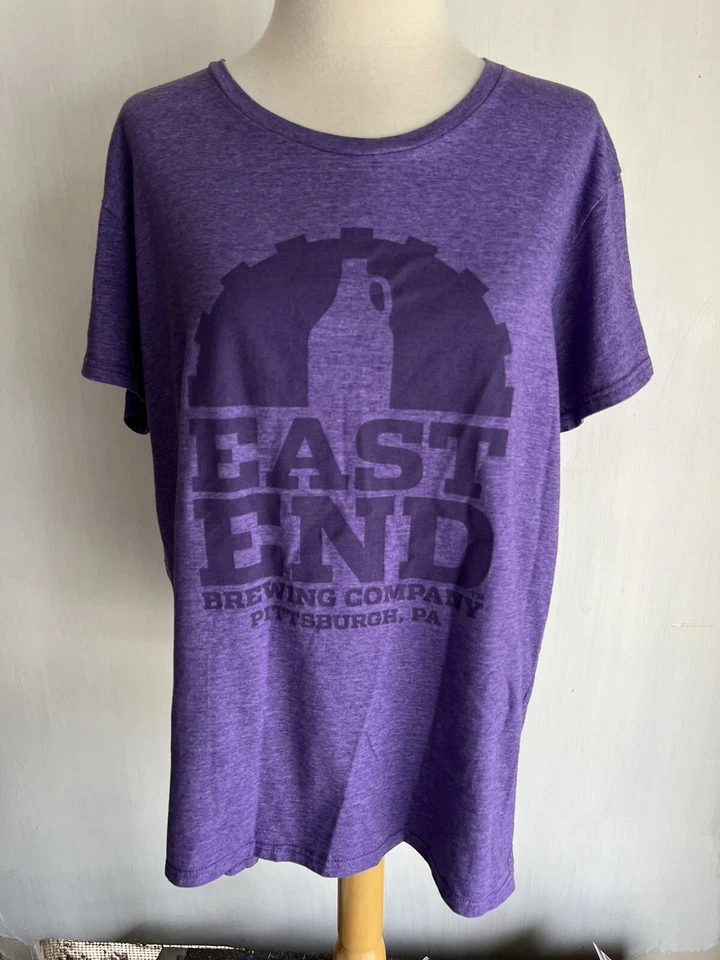 Camiseta Promocional Cerveza EAST END BREWING CO. Oficial Para Mujer Pittsburgh, PA Talla 2XL Foto 2 de 4