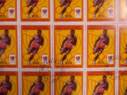 Comoros 1988, 600 x Series "Seoul Olympics", used/CTO, MiNo. 812/16, ME 2400,- - Picture 5 of 5