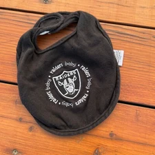 Baby Fanatic Las Vegas Raiders Black & Silver Baby Bib