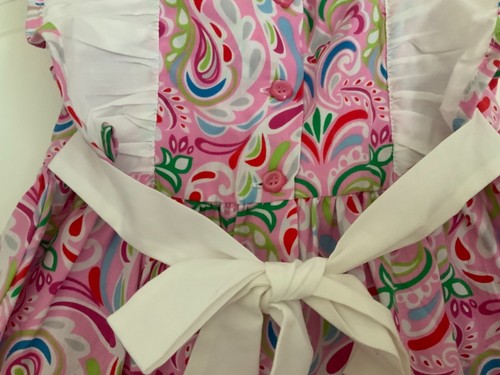 Mädchen Größe 6 Monate Frühling Sommer Rüsche ärmellos Blumenmusterkleid Neu ohne Etikett - Bild 4 von 4