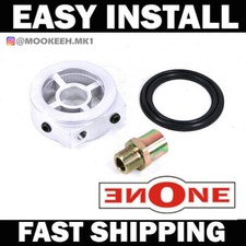 Silver Oil Filter Sandwich Adapter Honda Turbo D15 D16 B18 B16