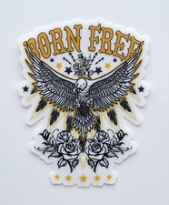 Born Free Eagle Sticker Premium Quality Matte Waterproof Vinyl Stickers