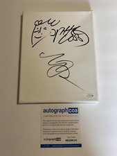 Phil Lord Michael Rianda signed auto 8x10 canvas sketch Mitchell Vs The Machines