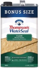 Thompsons Waterseal Wood Sealer Clear 1.2gal