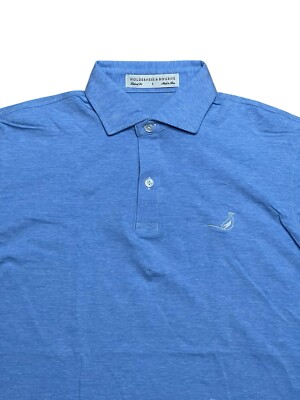 Holderness Bourne Men s S Short Sleeve Golf Polo Shirt Mystery Canary Logo